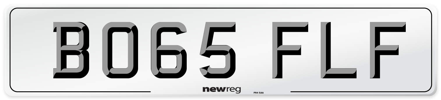 BO65 FLF Number Plate from New Reg